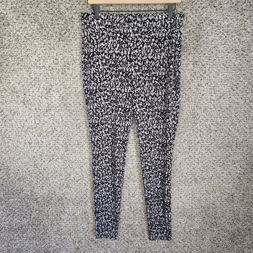 Chicos‎ Pants Womens 2 US Large Black Fabulously Slimming Pull On Stretch Casual